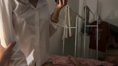 [原创] 白衬衣+高跟纹身小女友返场